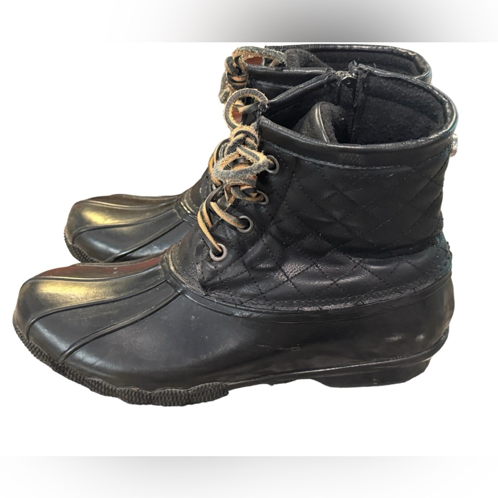 High End Black Steve Madden Rain Boots Women’s 9 NICE